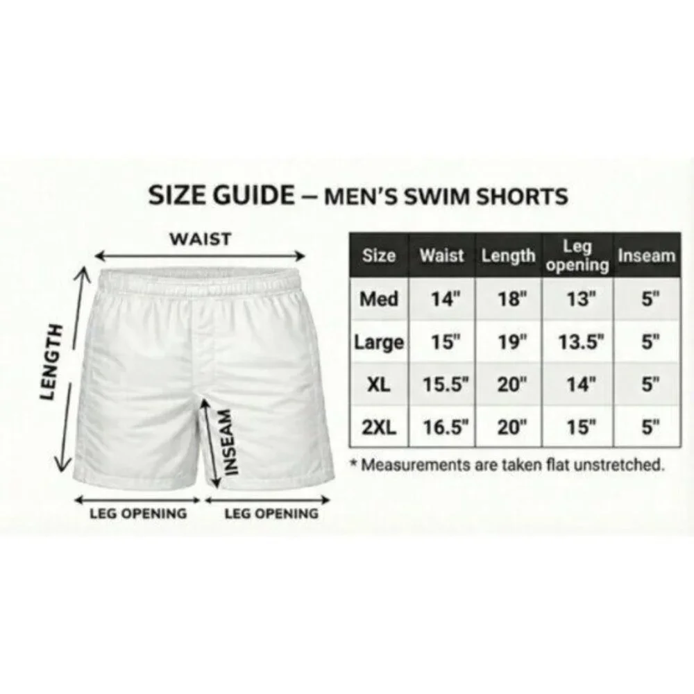 Men’s 2-Pack Quick-Dry Swim Trunks Mesh Liner Beach Board Swim Shorts, 2-Pockets - Picture 2 of 6